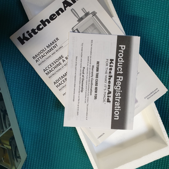 NEW KitchenAid stand mixer attachment metal ravioli maker - Picture 4 of 5